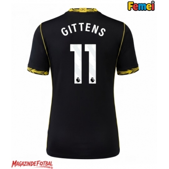 Chelsea Jamie Gittens #11 Tricou Fotbal Replică 2026-27 Femei Deplasare